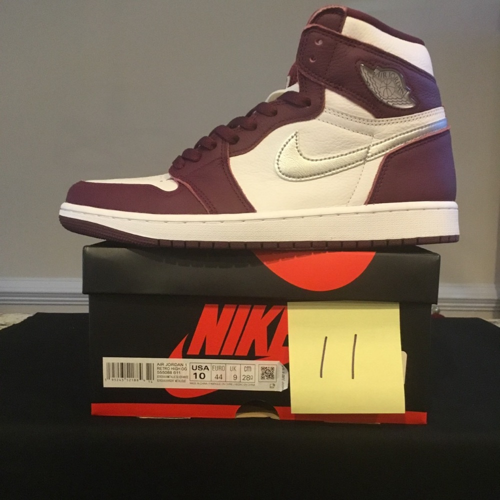 Jordan 1 High OG Bourduex. Size 10. One pair left. Priced to move!!! Get em now!